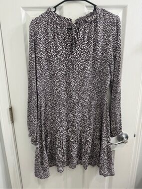 LOFT Long Sleeve Printed Dress